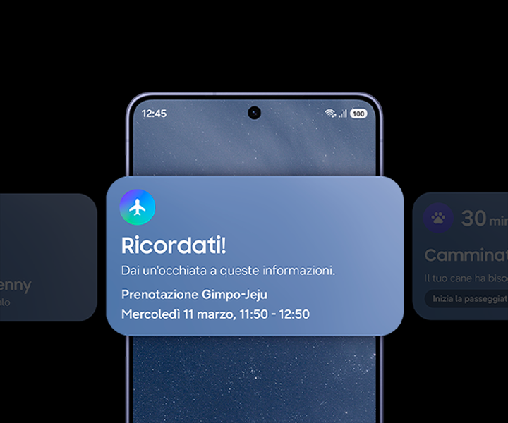Immagine dimostrativa Promemoria Galaxy